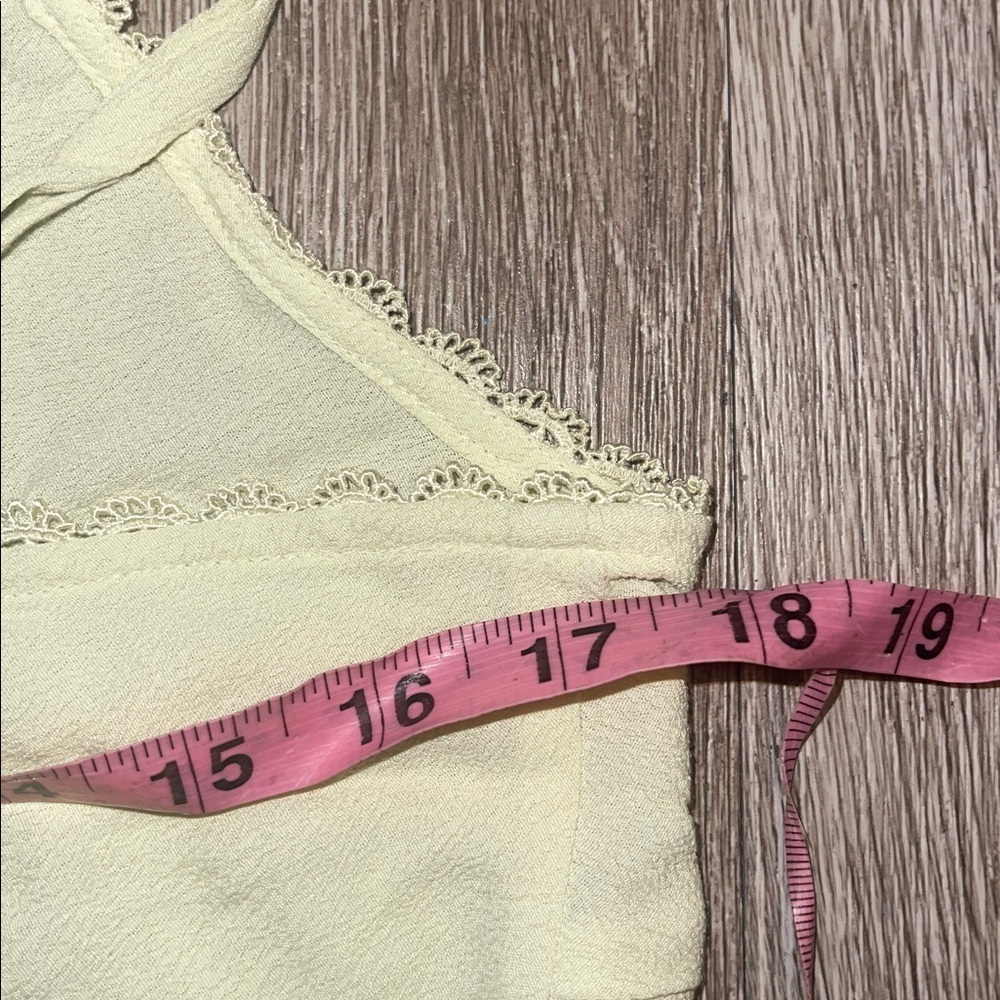 Express Y2K vintage Light green Camisole Top size 10 tank lace - Picture 5 of 6